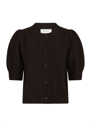 Trudy knit cardigan Dark Brown Neo Noir 